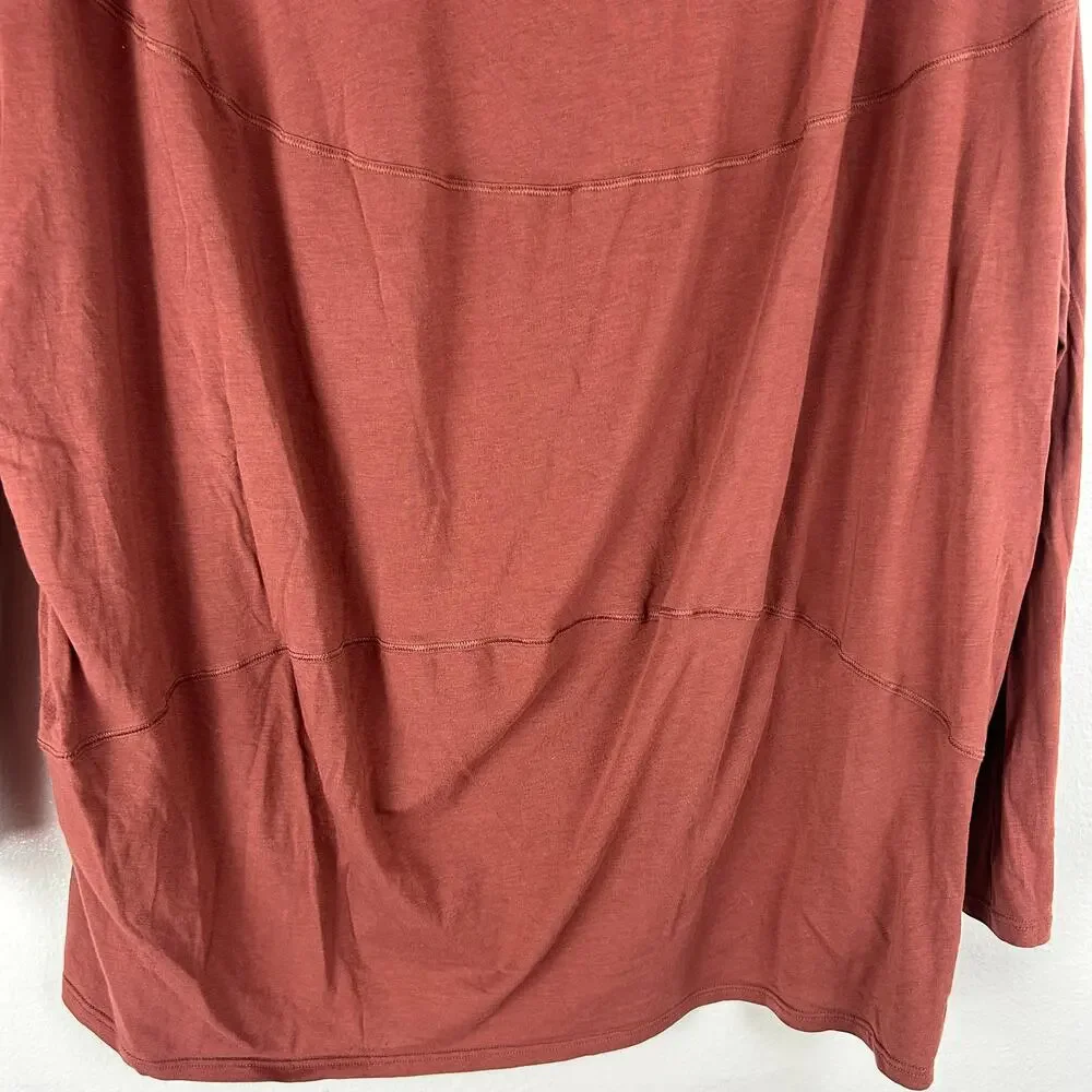 lululemon athletica long sleeve tee in dusty rose
